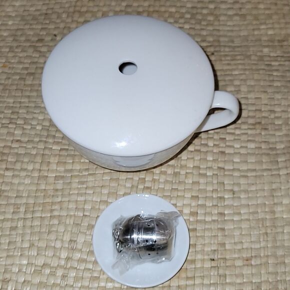 TEA FORTE LIDDED TEA CUP STEEPER, INFUSER - Picture 3 of 10